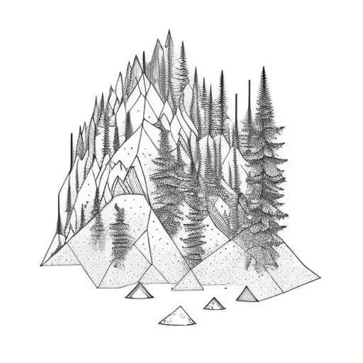 Mountain Scene Forearm Male