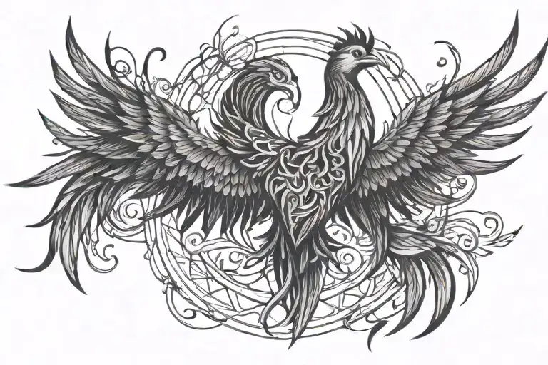 Phoenix Rising From Ashes