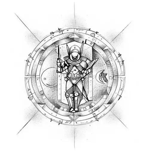 Gemini Zodiac Sign With Chess Knight