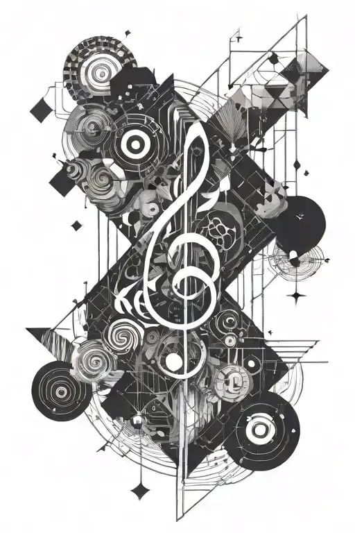 Music Symbols And Space