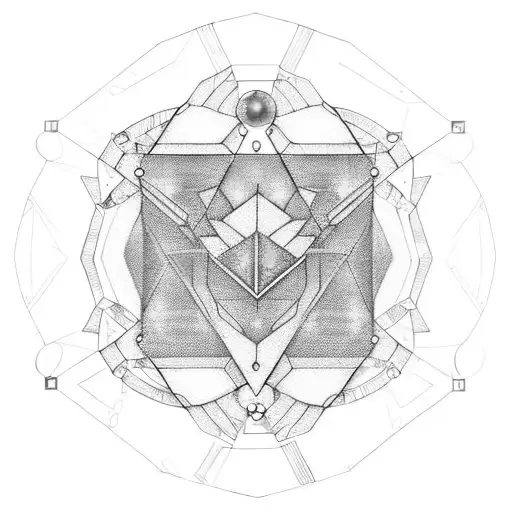 Broken Hex With Shatter With Circuitry