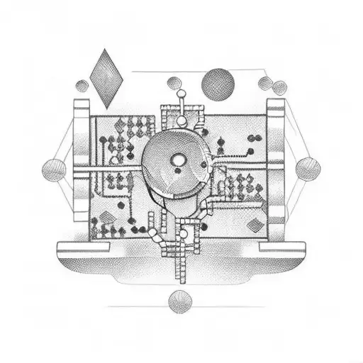 An Intricate Computer Circuit Design With Chess Pieces Integrated