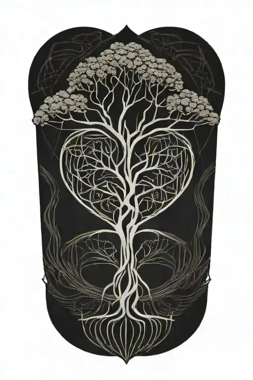 Tree Of Life With Heart And Dna Double Helix