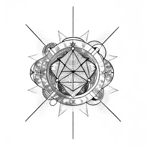 Night Sky Incorporating Libra And Scorpio Astrological Symbols