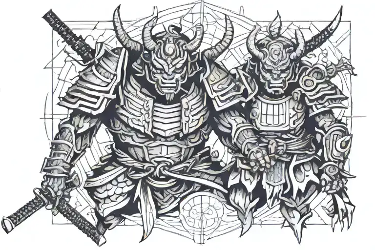 Samurai Vs Demon Oni