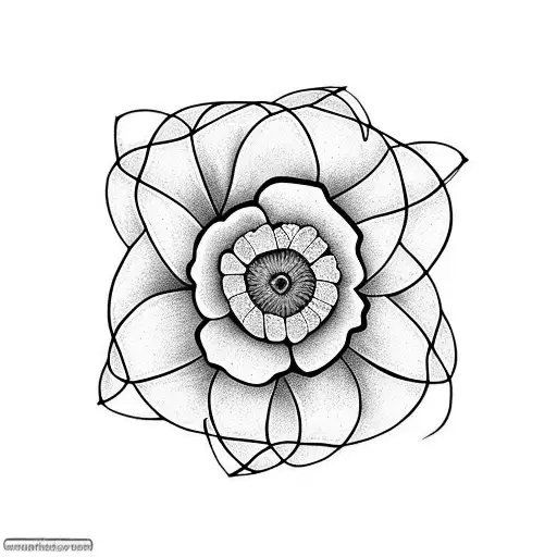 Celtic Dara Knot And Poppy Flower