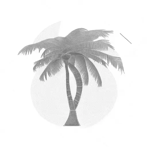 Palm Tree With Abstraction