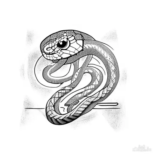 Blackout Arm With Snake