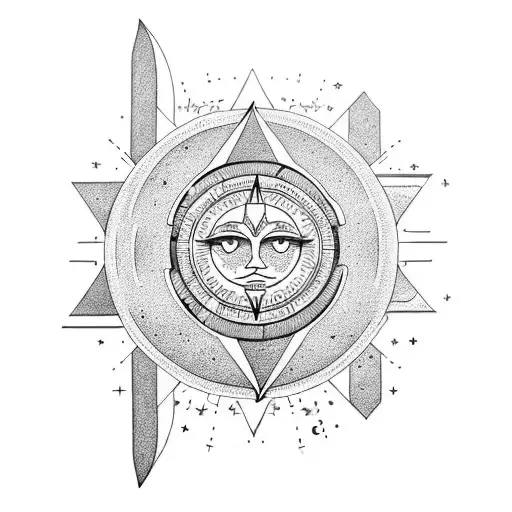 Sun And Moon Universe Time Luck Wisdome Power Unity Equilibrium Peace Life Ups And Down