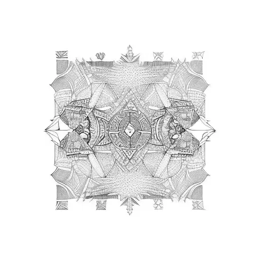 Geometric Pattern Inspired By Playing Card Suits