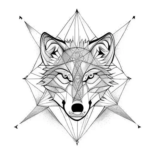 Wolf With Compass