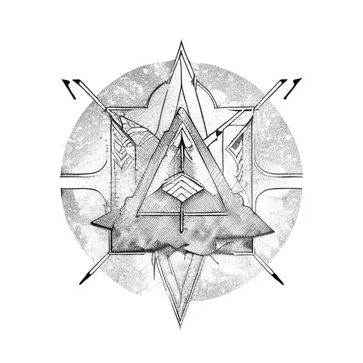 Straight Arrow With Audio Wave