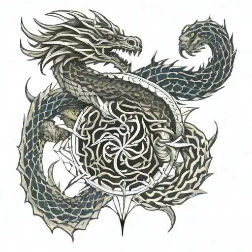 Battle Of Snake And Dragon