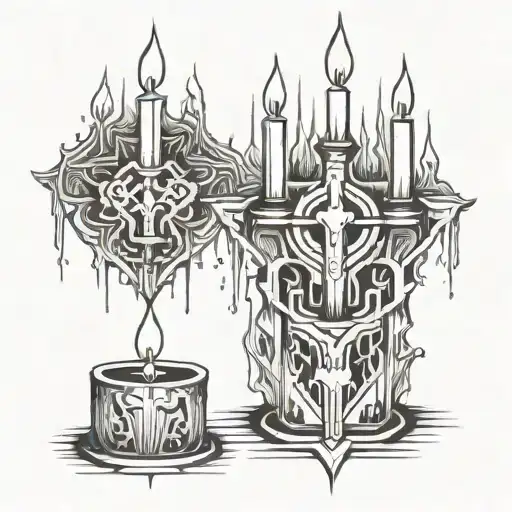 Gothic Candle Melting