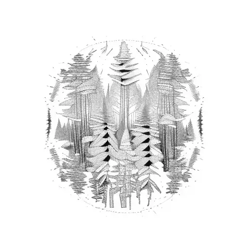 Forest Techno Abstract