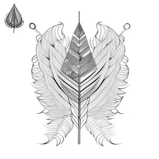 Symbolic With Krushna's Flute And Peacock Feather