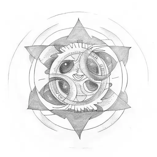 Sun And Moon Infused Yin Yang