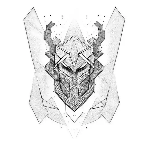 Black And Red Cybersigilism Creeping Up Forearm