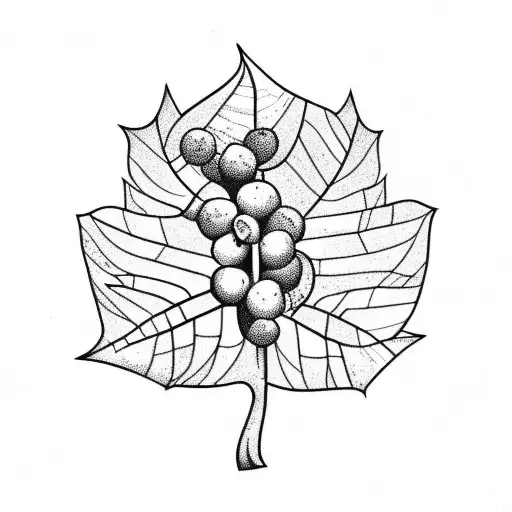 Branch Of Coffee Plant Like Ivy