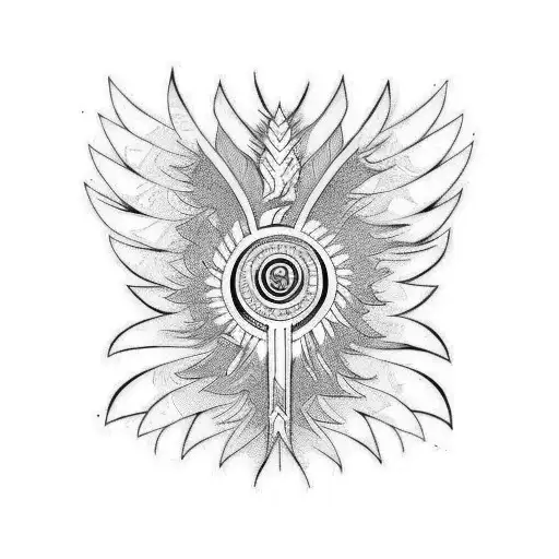 Rising Phoenix Maori Top Back