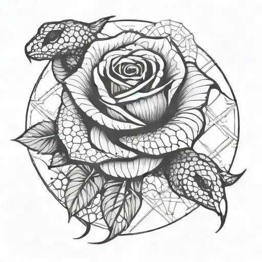 Rose And Snake