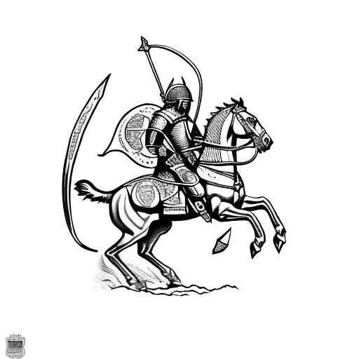 St George From The Bible Slaying The Dragon