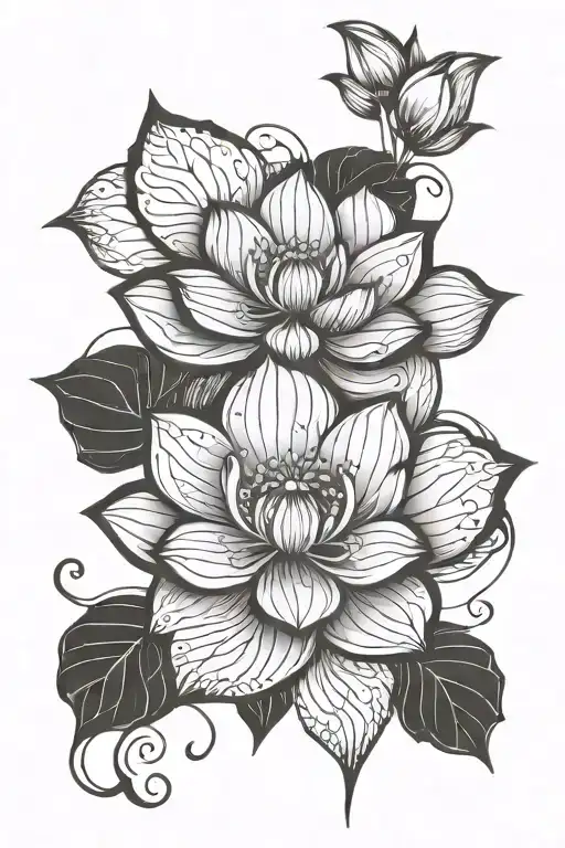 Lotus Flower Blooming Strength Courage