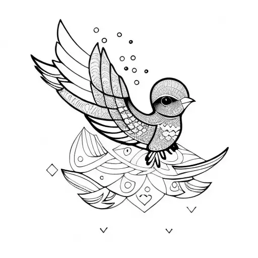 Baby Bird Flies Away