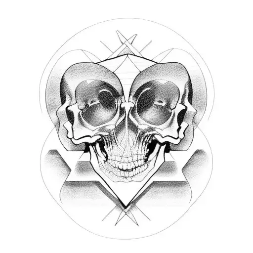 Skeletal Music Rock And Roll Linework