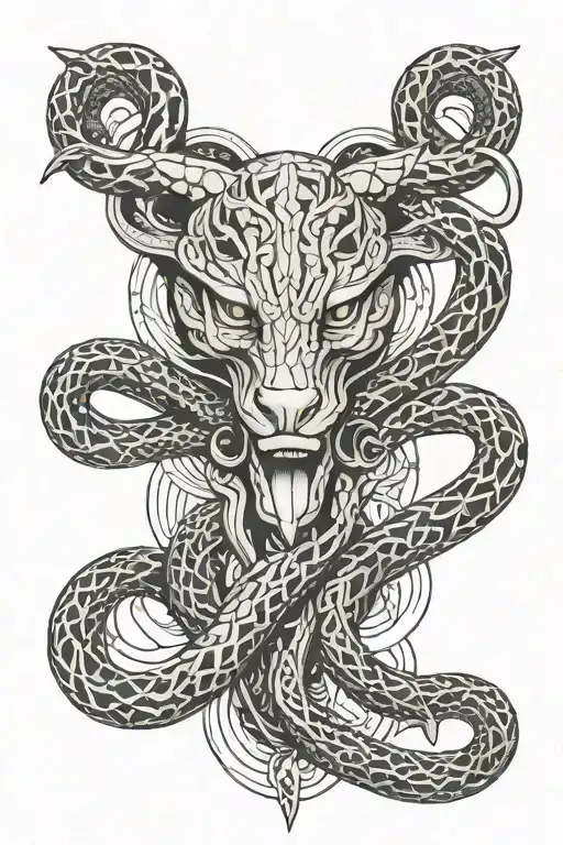 Medusa Snake Leg Sleeve