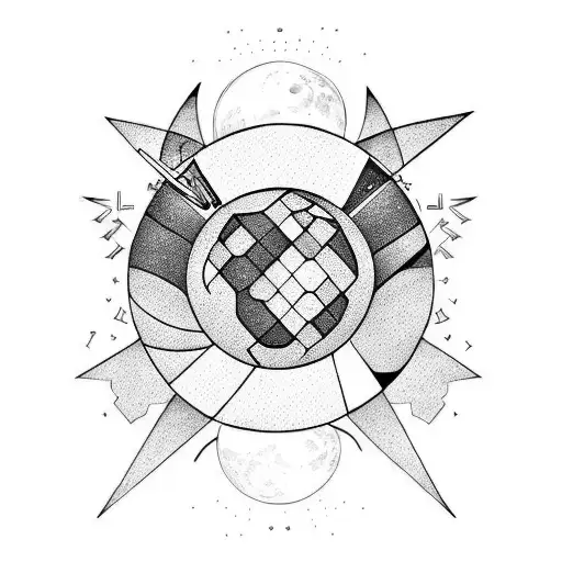 Moon Star Planet Line