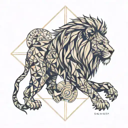 Leo Zodiac With Lion Head