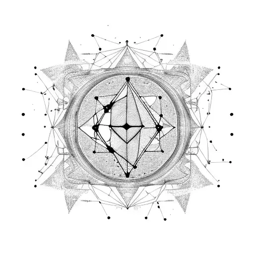 A Constellation Of Music Symbols And Equations In A Cosmic Background