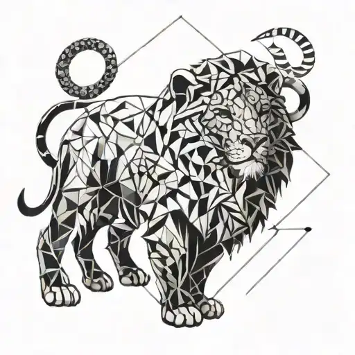 Leo Zodiac With Lion