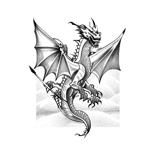 Dragon With Mountain