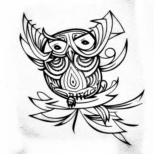Skull And Owl