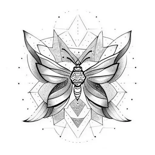 Moth With Zodiac Sign Leo