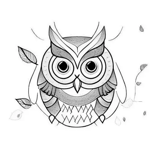 Owl And Olive Branch