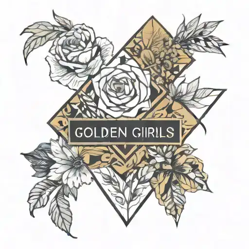 Golden Girls Quotes With Floral Patterns