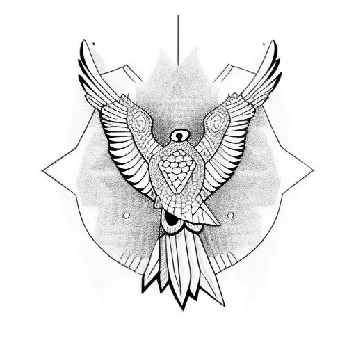 Flying Eagle With Blue Eyes