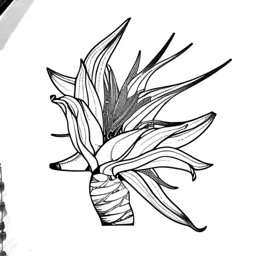 Bird Of Paradise Chasing Fibonacci Sequence On Sand Stone Wall