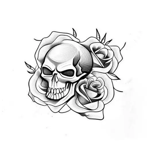 Skull And Roses