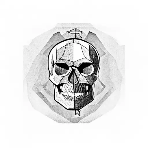 Skull And Muscle Face Going Into Brain The Plant