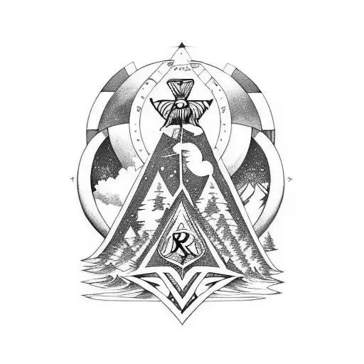 Rognvald Forest Waves Ranger Outer Space Frank Zappa Painting Freemasons