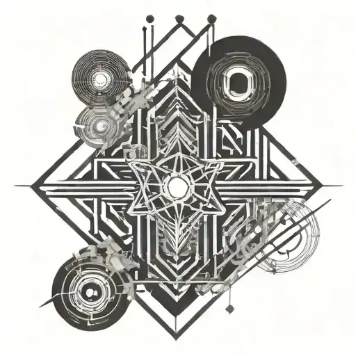 Caudaceous And Radio Active Symbol Connected