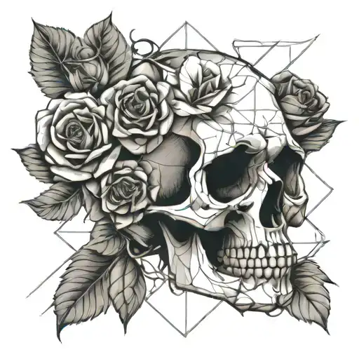 Skull And Roses