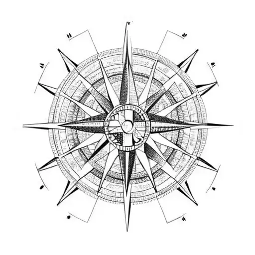Compass Anchor Moon Phases
