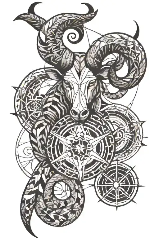 Combined Taurus And Capricorn Symbol