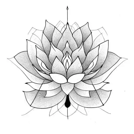 Red Lotus Flower