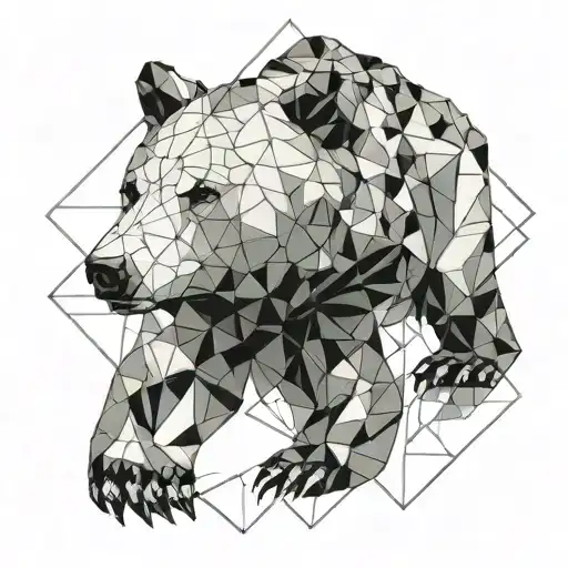 Bear Geometric Design Incorporating